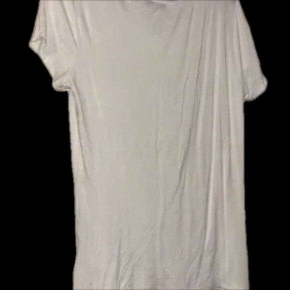 Love J White Crew Neck Tee pocket front cotton modal soft ! - Picture 2 of 9